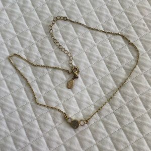 Loft gray druzy necklace